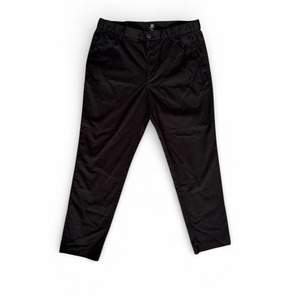 H&M Slim Fit Black Dress Pants Men’s Size 34 | Classic Work Casual Trousers
